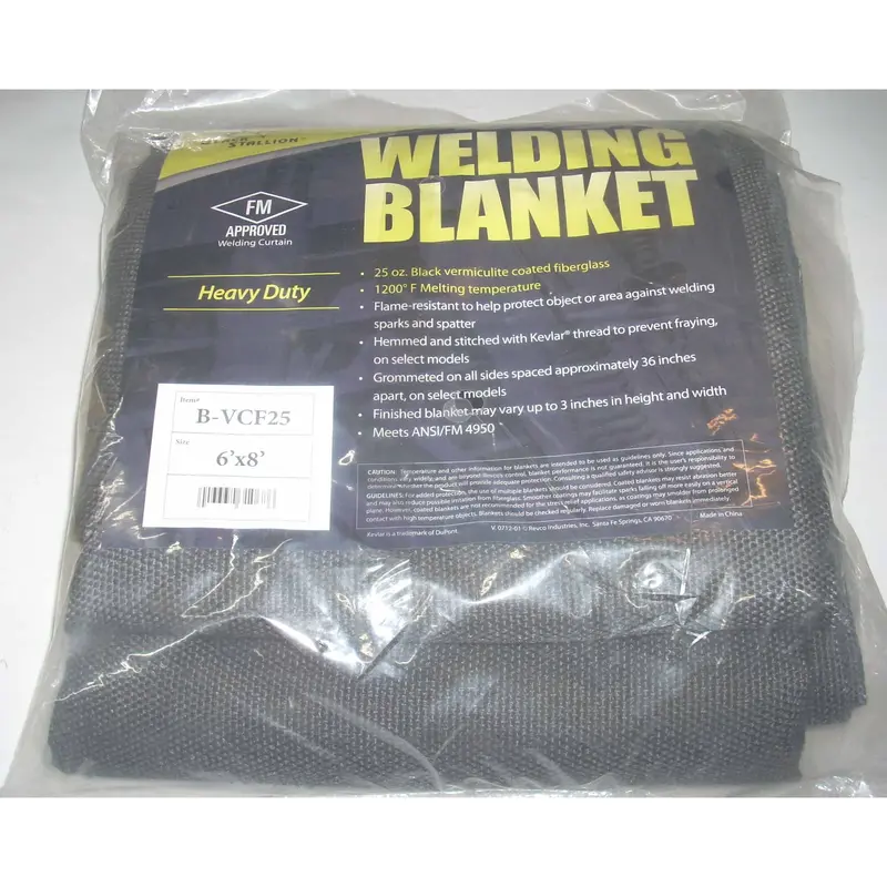 Black Stallion B-Vcf25 Heavy-Duty Welding Blanket – 6 Ft X 8 Ft 1