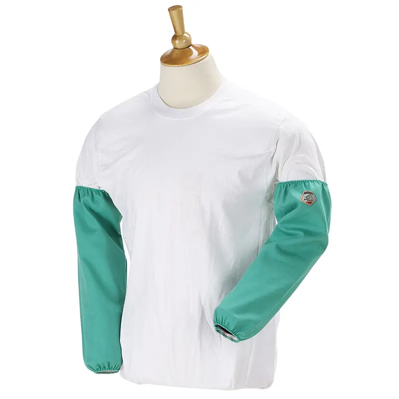 Black Stallion F9-18S Fire-Resistant Welding Sleeves – Green, One-Size-Fits-All 1