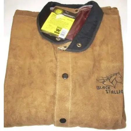 Black Stallion Leather Welding Jacket – 30" Length, Size Xl 1