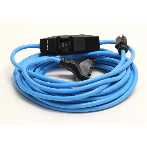 Blue Powertech® 12/3 Sjtw Triple-Tap Extension Cord With Built-In Gfci Protection 3