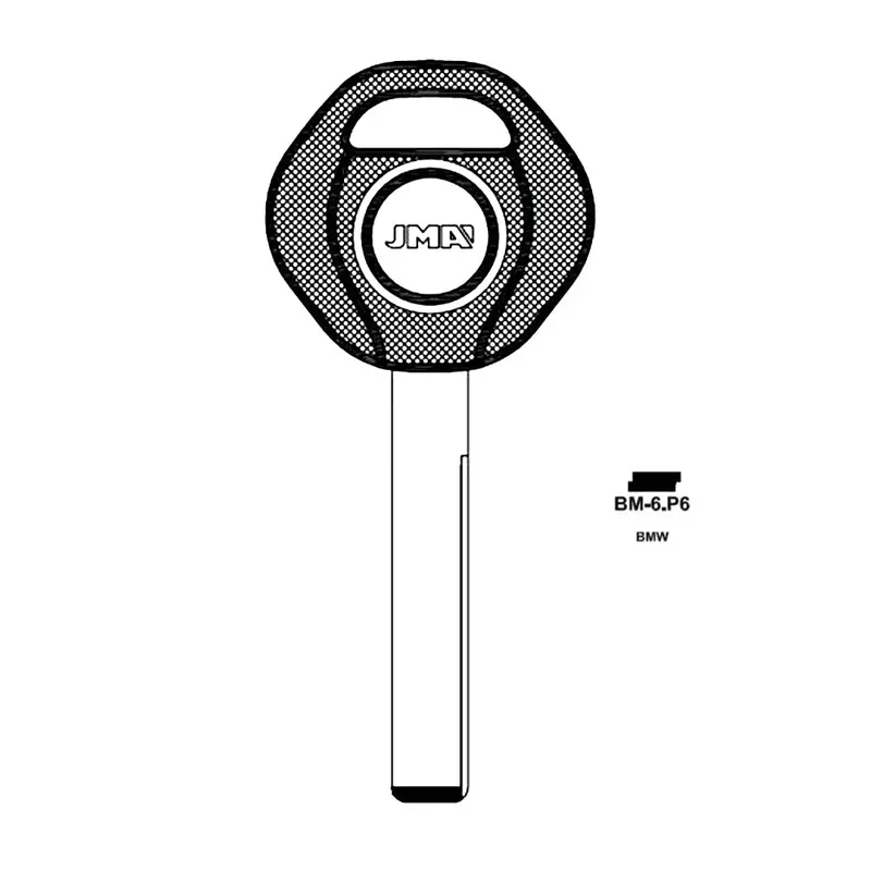 Bmw 2000–2009 Key Shell – Dual-Track Small-Head Design – Tp00Bm-6.P6 1