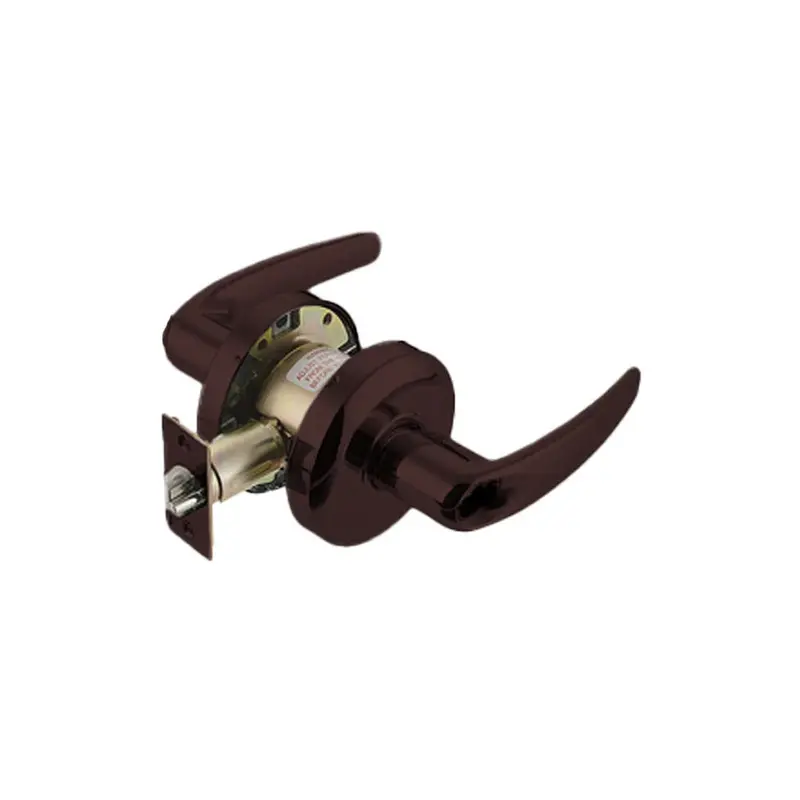 Cal-Royal Cat00 Grade 1 Commercial Cylindrical Lever Set – Schlage C Keyway, Turn/Push Button, 2-3/4" Backset, Us10B Oil-Rubbed Bronze (613) 1