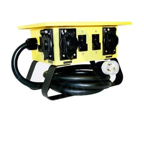 Cep Twist-Lock Spider Box – 4-Outlet, 50A Input (Cs6365), 20A Outputs (L5-20R), Model 6508G/6508Tlsx 1