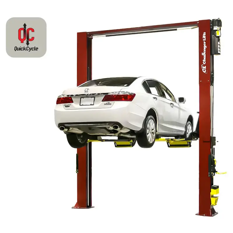 Challenger Cl10A-Xp9-Qc Quick Cycle Two-Post Lift With Express Drive-On Pad – 9,000 Lb 1