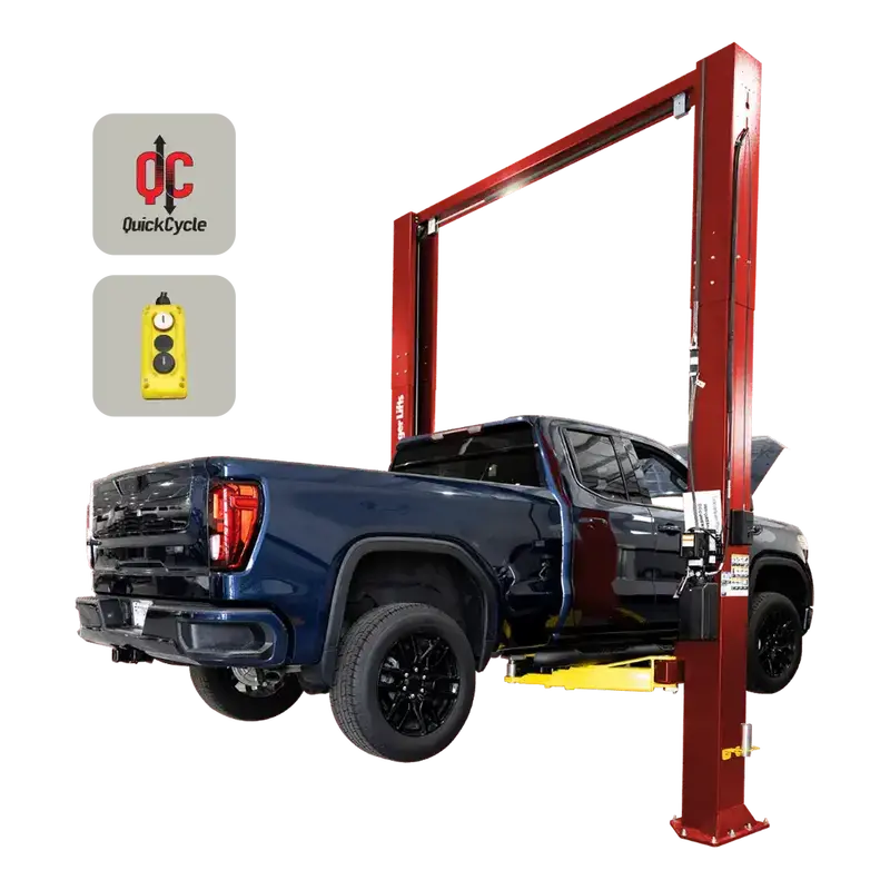 Challenger Cl12A-Qc-Dpc Quick-Cycle 12K Two-Post Lift – Dual Pendant Control, 12,000-Lb Capacity 1
