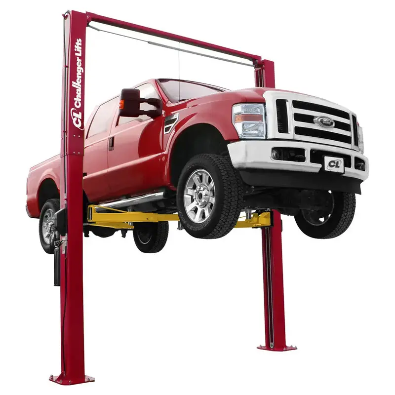 Challenger Le12-3S Heavy-Duty Symmetric 2-Post Lift – 12,000-Lb Capacity, 3-Stage Adjustable Arms 1