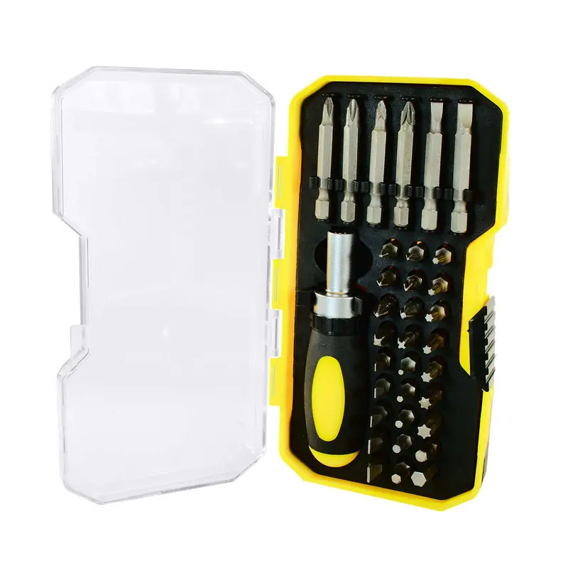 Chrome Vanadium Hand Tool Kit In Rugged Plastic Toolbox 1