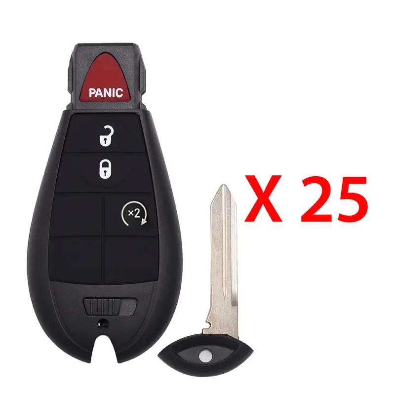 Chrysler, Dodge & Jeep Fobik Key Shell (4B) For Fcc# Iyz-C01C – 25-Pack 1