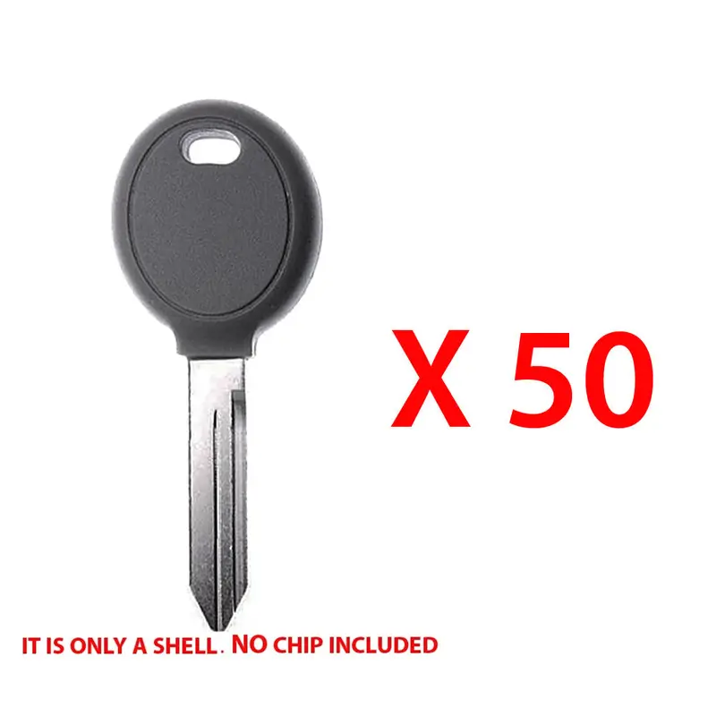 Chrysler/Dodge/Jeep Y159 Transponder Key Case – 50-Unit Bulk Pack (1998–2014) 1