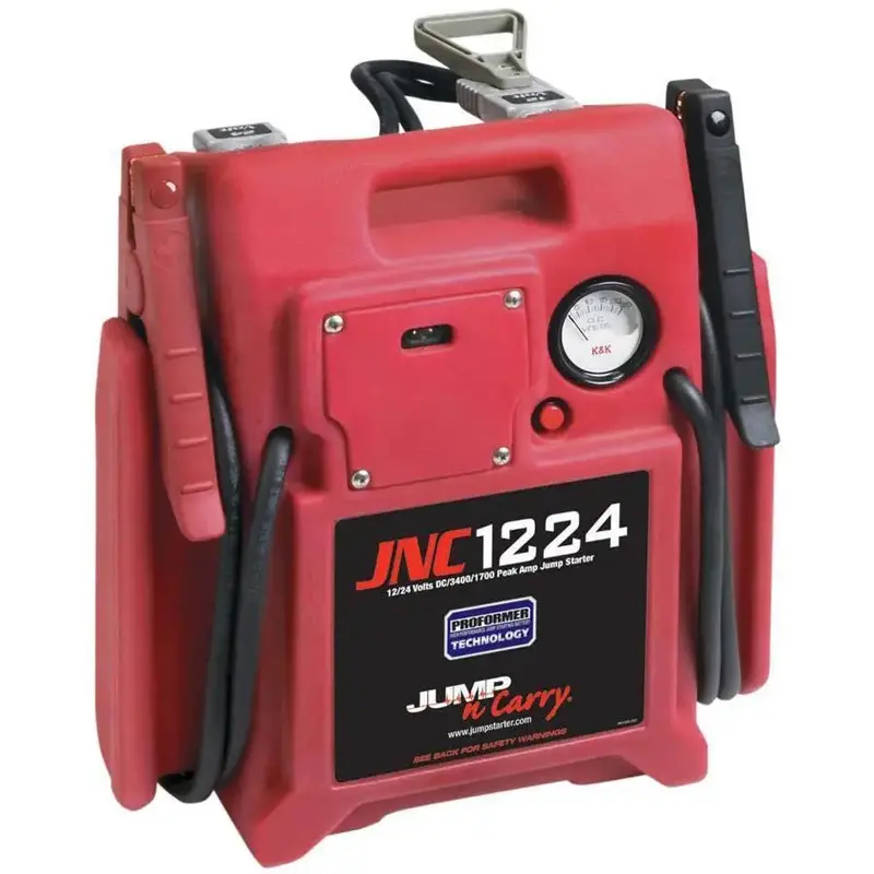 Clore Jump-N-Carry Hd: 12V/24V Portable Jump Starter With 3400/1700 Peak Amps 1