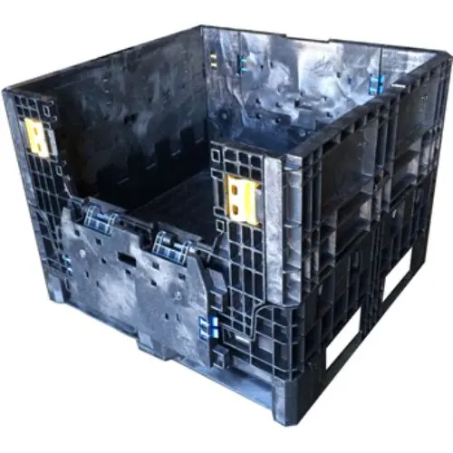 Collapsible Bulk Container With Drop-Down Doors 2