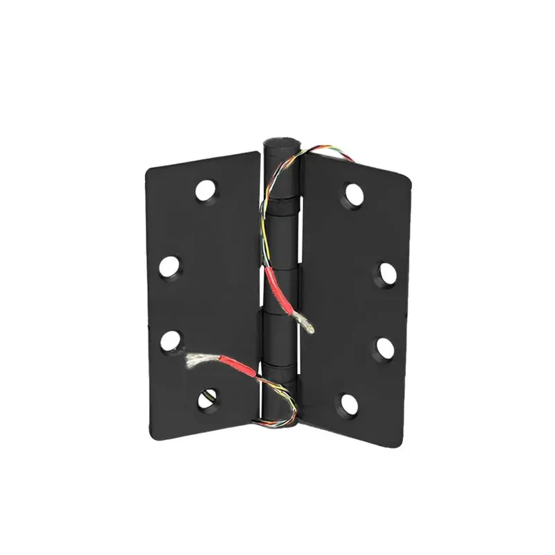 Command Access Eth Bb79 Energy Transfer Hinge — 5-Knuckle Steel Base, 1/4" Radius Corner, Standard Weight (L1 Black) 1