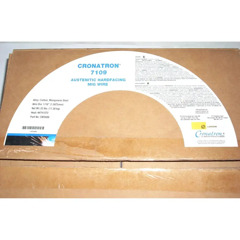 Cronatron Austenitic Carbon-Manganese Hardfacing Wire – 1/16" Diameter, 25 Lb 1