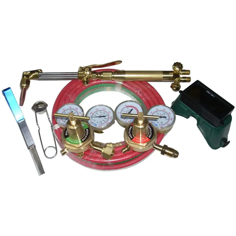 Deluxe Acetylene Cutting Torch Kit – Includes Regulator, Hose & 18-Inch Harris-Compatible Torch 1