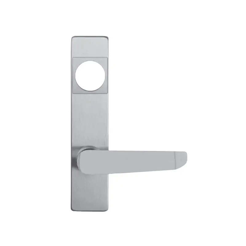 Detex 09Bn Value Series Lever/Escutcheon Trim – S-Shaped, Aluminum Painted, No Mortise Cylinder Included 1