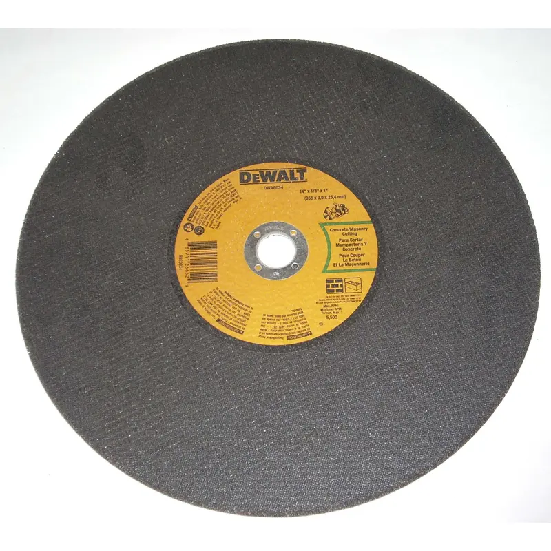 Dewalt Concrete & Masonry Cut-Off Wheel, 14" X 1/8" X 1", 2-Pack 1