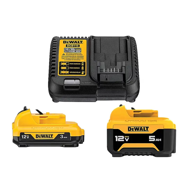 Dewalt Dcb135C 12V Lithium-Ion Battery Starter Kit – Includes 3Ah & 5Ah Batteries And Charger 1