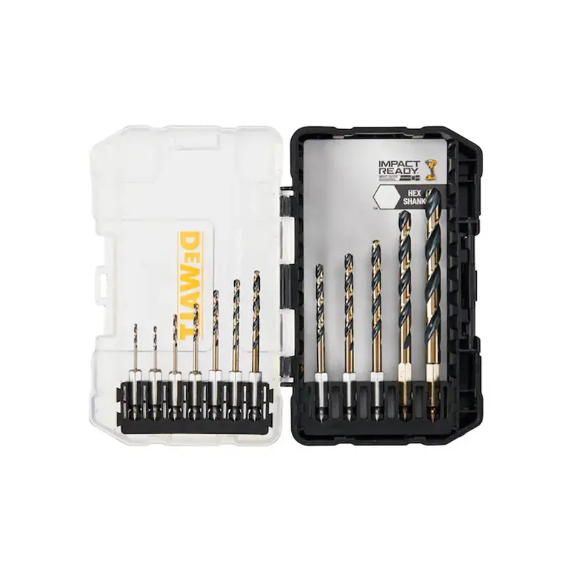 Dewalt Dwah1182 Impact Ready Black & Gold Metal Drill Bit Set – 12-Piece 1