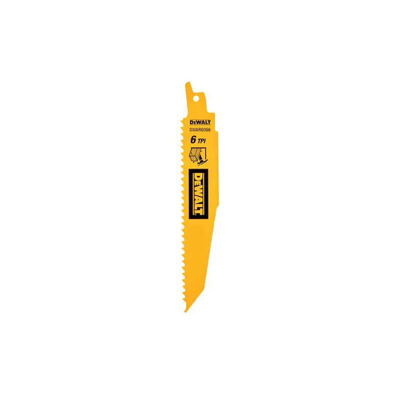 Dewalt Dwar6066 6" Bi-Metal Demolition Reciprocating Saw Blades – 6 Tpi, 25-Pack 1