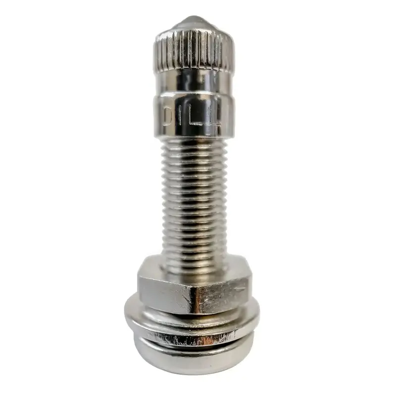 Dill Vs-1218-R Right-Hand Thread Tubeless Motorcycle Tire Valve (0.327" Diameter) 1