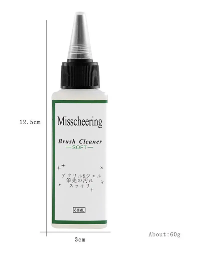 Dual-Use Nail Brush Cleaner – 60Ml Formula For Gel & Acrylic Residue 1