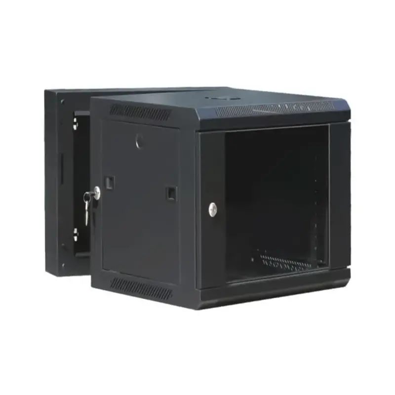 Dynotech 12U Dual-Section Wall Rack – Equipped With Fan & Tempered Glass Front Panel 1