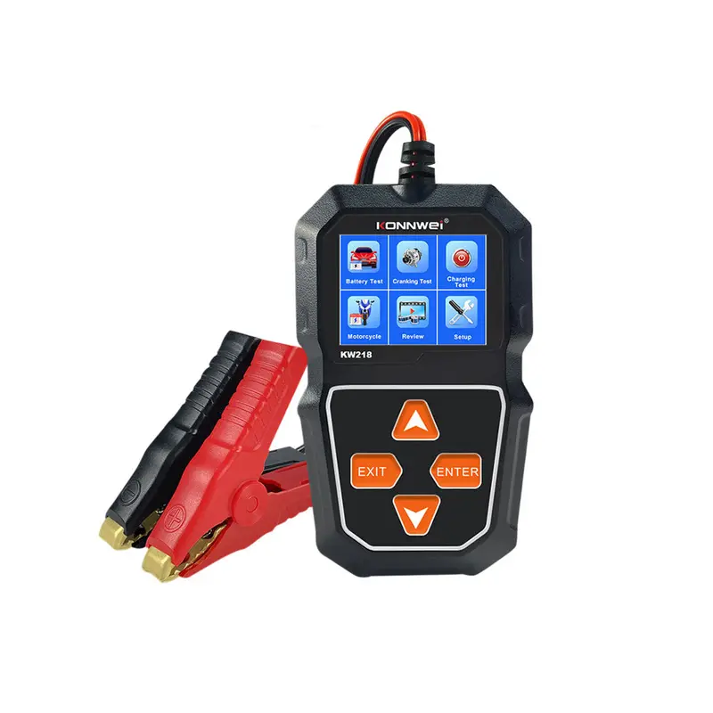 Ecs Auto Parts Kw218 6V/12V Car Battery Tester – 2.4" Color Display, Real-Time Diagnostics 1