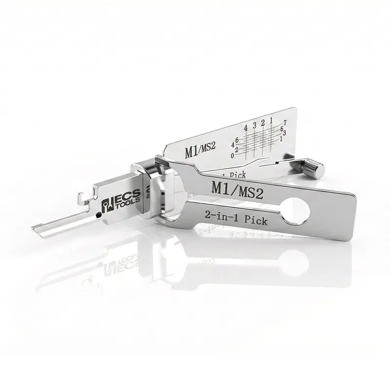 Ecs Tools Lishi 2-In-1 Master Tool — Padlock Pick & Decoder For M1/Ms2 Series 1