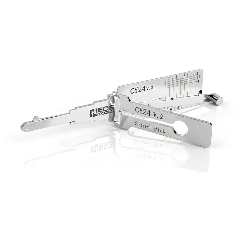 Ecs Tools Lishi Cy24 V.2 2-In-1 Decoder And Pick For Chrysler & Mitsubishi Locks 1