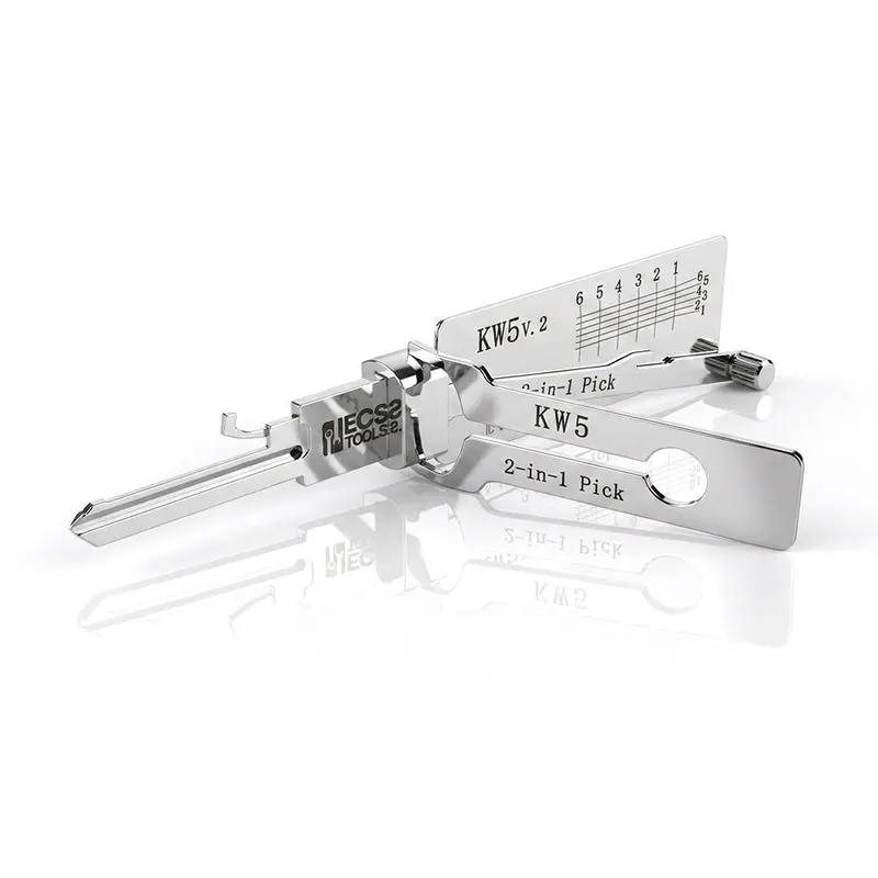 Ecs Tools Lishi Kw5 Anti-Glare 6-Pin Residential Lock Pick & Decoder 1