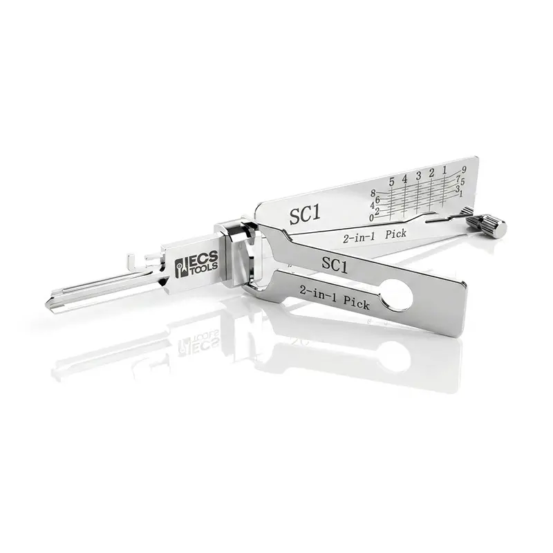 Ecs Tools Lishi Sc1 Anti-Glare 5-Pin Schlage Residential Pick And Decoder 1