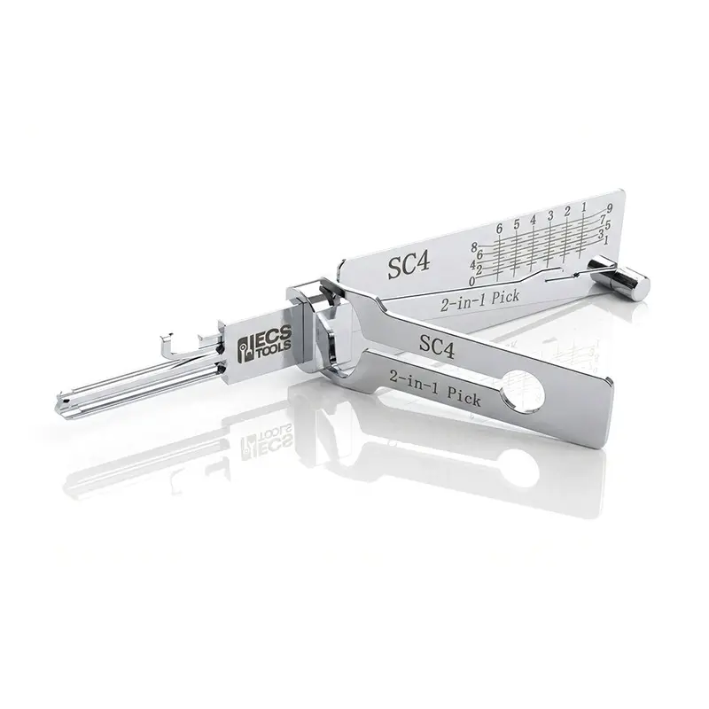 Ecs Tools Lishi Sc4 Anti-Glare 6-Pin Schlage Residential Pick And Decoder 1