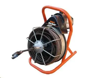 Electric Drain Auger: 1/2" Cable, 50 Ft Reach 1