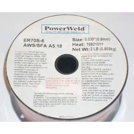 Er70S-6 Mig Welding Wire – 0.030 In Diameter, 2 Lb Spool 1