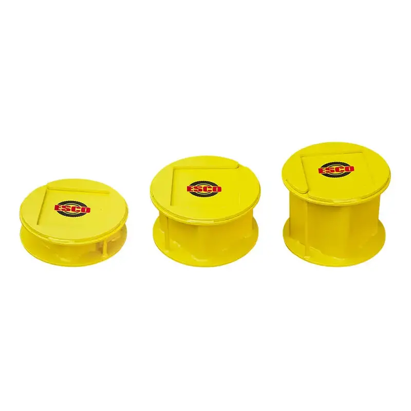 Esco 55-Ton Steel Cribbing Set – Three Adjustable Height Stands (3", 6", 9") 1