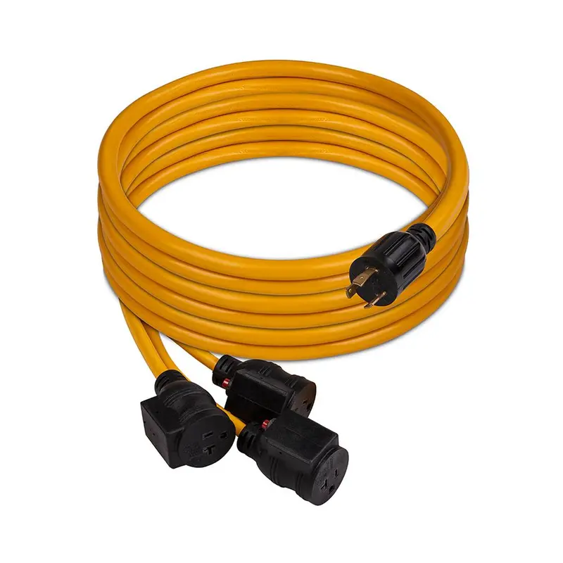 Firman 30-Amp L5-30P To Triple 5-20R Generator Extension Cable (Model 1105) 1