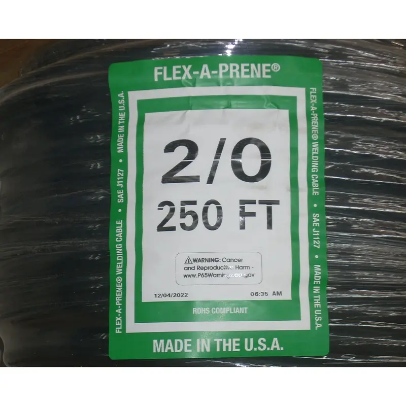 Flex-A-Prene No. 2/0 Welding Cable – Sold By The Foot 1