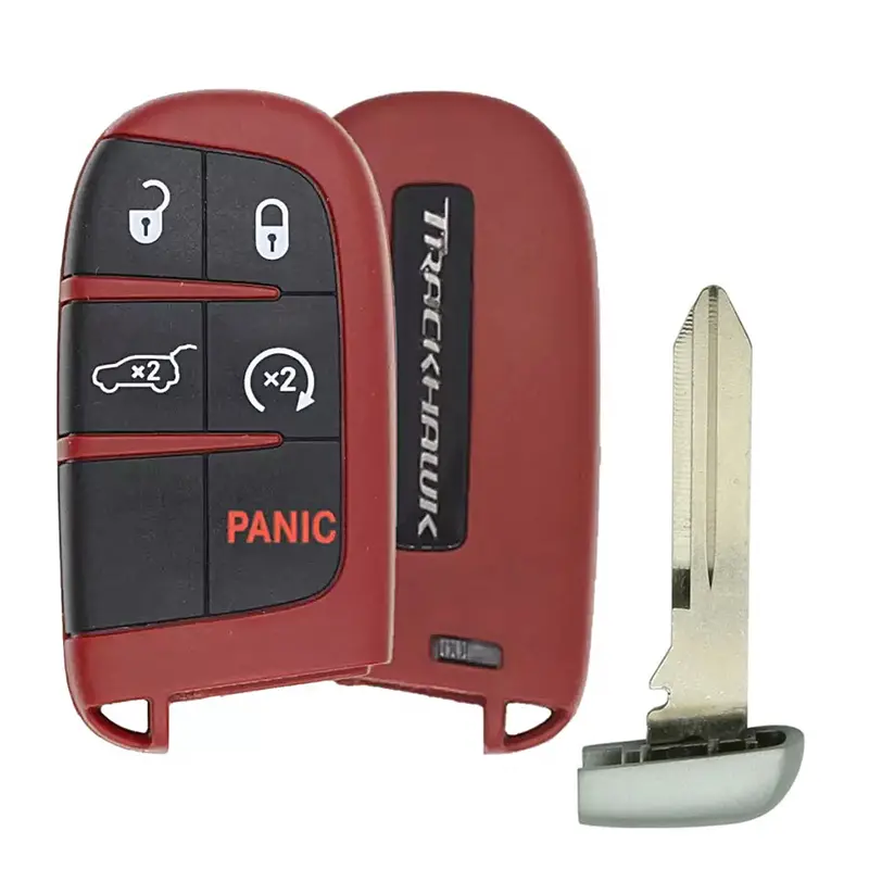 Genuine Red Trackhawk Edition 2022 Jeep Grand Cherokee Wk Smart Key – 5-Button, Fcc Id M3N-40821302 1