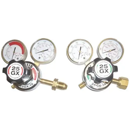Harris 25Gx Dual-Gas Regulator Set – Oxygen & Acetylene Or Lp Gas Compatible 1