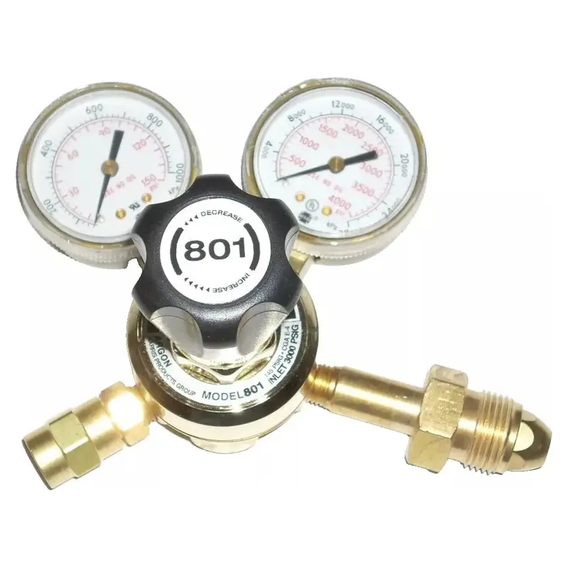 Harris 801-145-580 Argon Regulator For Mig And Tig Welding – Cga 580 Connection 1