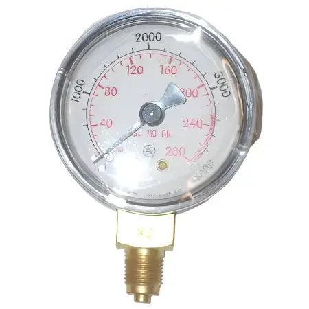 Harris Oxygen Pressure Gauge – 1.5 Inch Dial, 0–4000 Psi 1