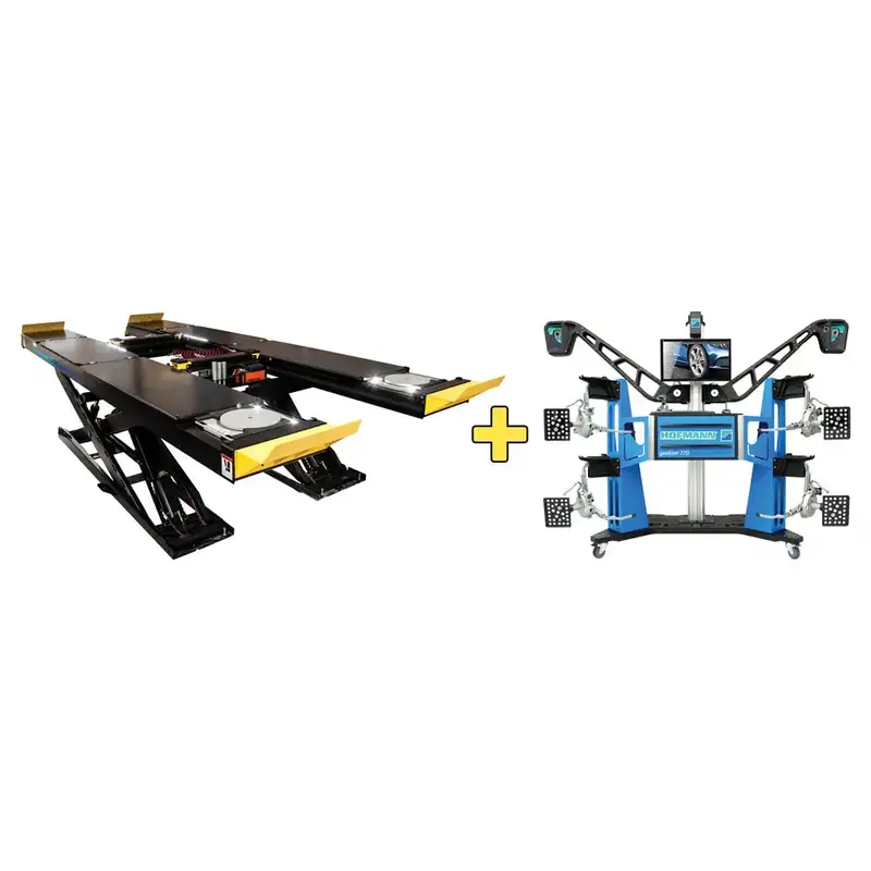 Hofmann Geo77014K Bundle: Geoliner 770 Aligner + 14K Scissor Lift 1