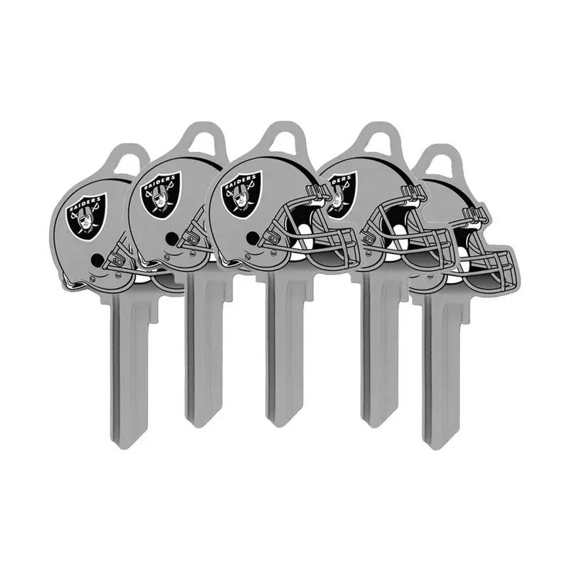 Ilco Nfl-Sc1 Helmet Edition Key Blanks – Las Vegas Raiders Design (5-Pack) 1