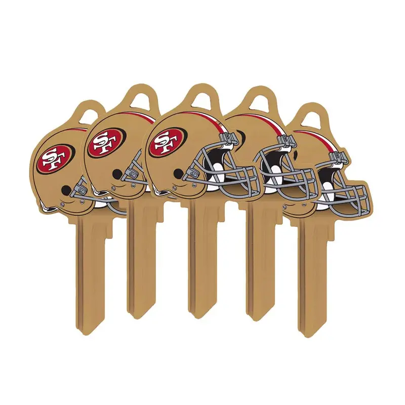 Ilco Nfl-Sc1 Helmet Edition Key Blanks – San Francisco 49Ers Design (5-Pack) 1