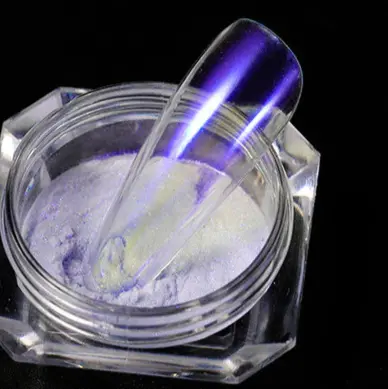 Iridescent Aurora Chrome Nail Powder 1