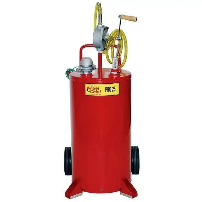 Johndow Fc-25Gc 25-Gallon Steel Gas Caddy With Sturdy Frame And Transport Wheels 1