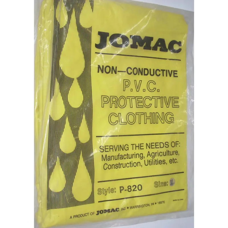 Jomac P-820 Yellow Pvc Rain Jacket – Extra-Large (Xl) 1