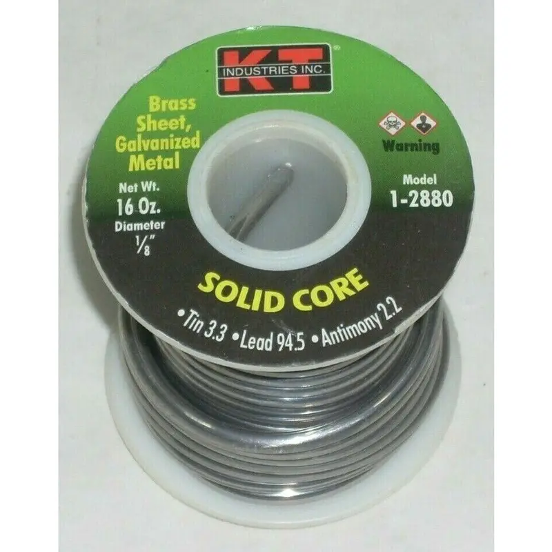 Kt Industries 1-2880 Solid Solder Wire – Tin/Lead/Antimony Alloy (3.3/94.5/2.2), 1 Lb Roll 1