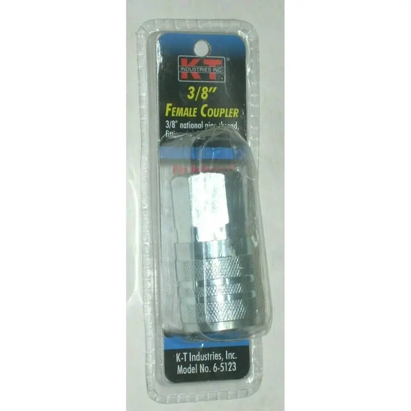 Kt Industries 3/8" Milton-Compatible Female Coupler With 3/8" Female Npt Inlet 1