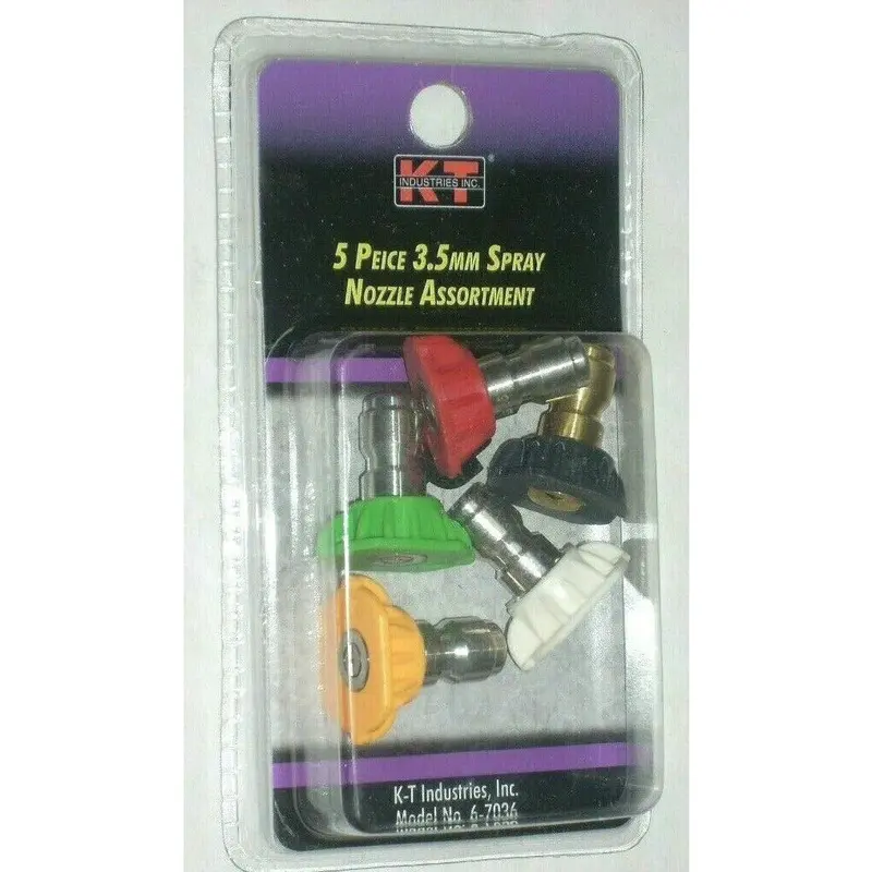 Kt Industries 5-Piece 3.5 Mm Nozzle Set – Multi-Angle Tips For Targeted Surface Cleaning 1